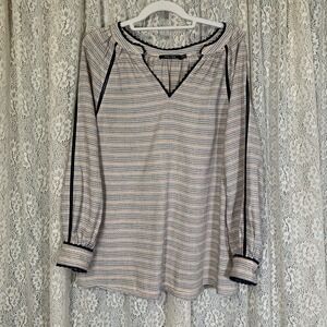 Doe & Rae Top Women's Size Small Long Sleeve V-Neck‎ Boho Tunic